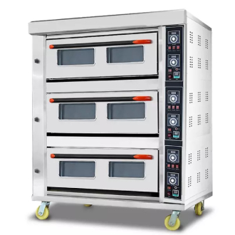 Generic Commercial Electric Baking Oven 3 Door 9 Tray
