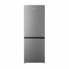 Hisense Refrigerator 223L Double Doors, Bottom Freezer, Defrost Cooling,  Energy Class A, Recessed Handle, Tempered Glass, Reversible Door, Inox H310BIT