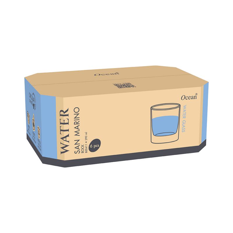 Ocean Glass 6Pcs San Marino Rock 290Ml 3B0041106G0003 4 Ocean Glass 6Pcs San Marino Rock 290Ml 3B0041106G0003