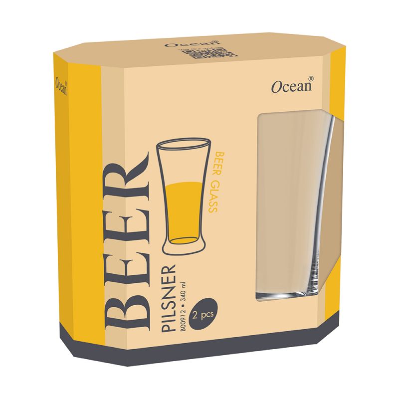 Ocean Glass 2Pcs Pilsner 340Ml 3B0091202G0003 4 Ocean Glass 2Pcs Pilsner 340Ml 3B0091202G0003