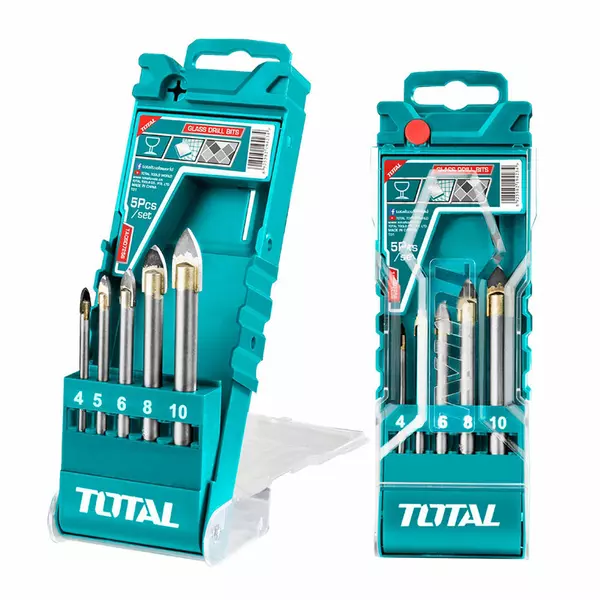 Total Drill Bit Set For Glass 5Pcs Tacsd7256 1 Total Drill Bit Set For Glass 5Pcs Tacsd7256