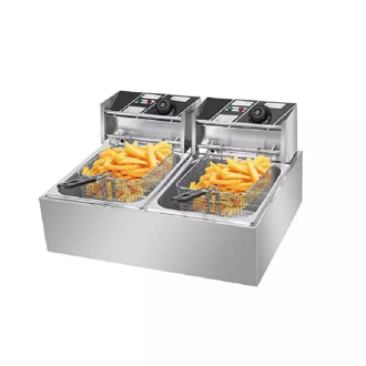 Generic Commercial Electric Double Deep Fryer 28L