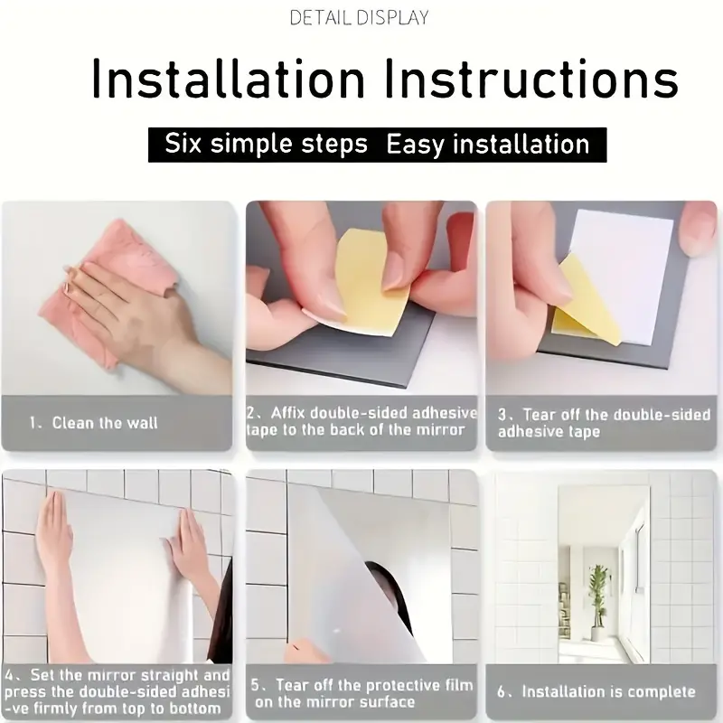 Generic High Quality Non-Glass Shatterproof, Anti Scratch, Easy To Install, Unbreakable, Safe For Kids, Frameless Acrylic Plexiglass Sheet Mirror (Wall Decor) For Bedroom, Bathroom &Amp; Living Room 17 Generic High Quality Non-Glass Shatterproof, Anti Scratch, Easy To Install, Unbreakable, Safe For Kids, Frameless Acrylic Plexiglass Sheet Mirror (Wall Decor) For Bedroom, Bathroom &Amp; Living Room