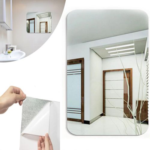 Generic High Quality Non-Glass Shatterproof, Anti Scratch, Easy To Install, Unbreakable, Safe For Kids, Frameless Acrylic Plexiglass Sheet Mirror (Wall Decor) For Bedroom, Bathroom &Amp; Living Room 10 Generic High Quality Non-Glass Shatterproof, Anti Scratch, Easy To Install, Unbreakable, Safe For Kids, Frameless Acrylic Plexiglass Sheet Mirror (Wall Decor) For Bedroom, Bathroom &Amp; Living Room