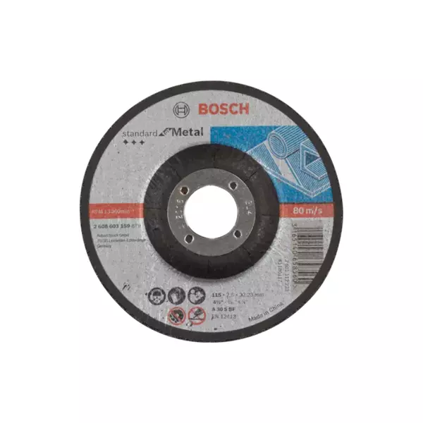 Bosch Cutting Disc 115 X 22.23 X 2.5Mm For Metal 2608603159