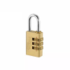 Total Brass 3 Digit Combination Padlock 3 x 30mm, Password Combination Can Be Customized TBCK37303