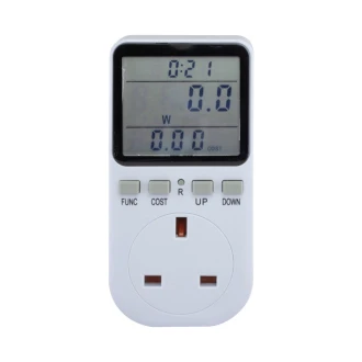 Tronic Digital Power Meter Plug – with Energy Usage & Cost Monitoring EM KW08