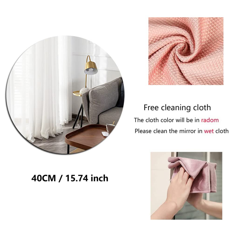 Generic High Quality Non-Glass Shatterproof, Anti Scratch, Easy To Install, Unbreakable, Safe For Kids, Frameless Acrylic Plexiglass Sheet Mirror (Wall Decor) For Bedroom, Bathroom &Amp; Living Room Round Shape 5 Generic High Quality Non-Glass Shatterproof, Anti Scratch, Easy To Install, Unbreakable, Safe For Kids, Frameless Acrylic Plexiglass Sheet Mirror (Wall Decor) For Bedroom, Bathroom &Amp; Living Room Round Shape