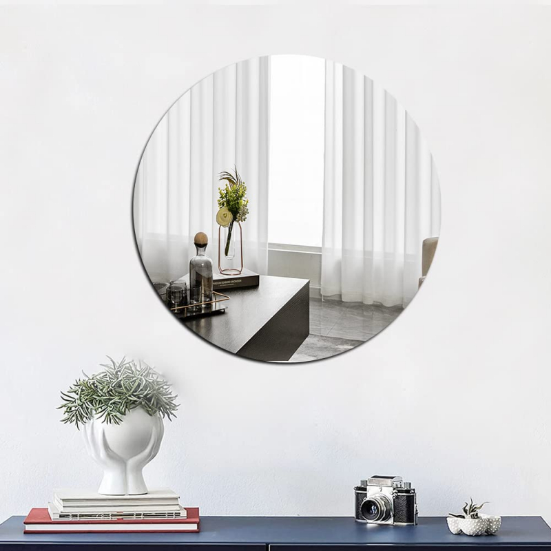 Generic High Quality Non-Glass Shatterproof, Anti Scratch, Easy To Install, Unbreakable, Safe For Kids, Frameless Acrylic Plexiglass Sheet Mirror (Wall Decor) For Bedroom, Bathroom &Amp; Living Room Round Shape 6 Generic High Quality Non-Glass Shatterproof, Anti Scratch, Easy To Install, Unbreakable, Safe For Kids, Frameless Acrylic Plexiglass Sheet Mirror (Wall Decor) For Bedroom, Bathroom &Amp; Living Room Round Shape
