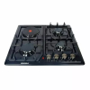 Homebase Built in Cooker 3 Gas Burners, 1 Electric Hot Plate Steel Top HB-4713A