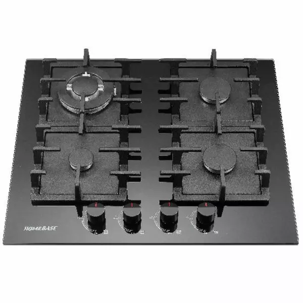 Homebase Cooker 4 Gas Burners Glass Top Hb-60-4001 1 Homebase Cooker 4 Gas Burners Glass Top Hb-60-4001