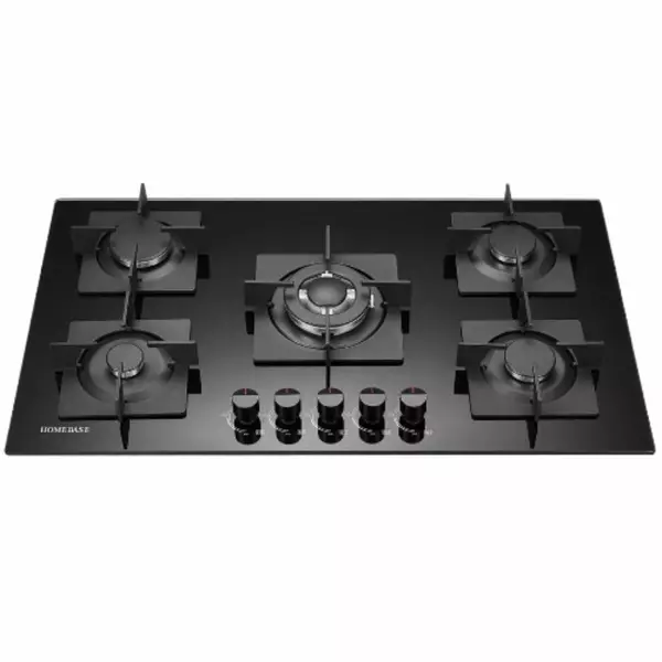 Homebase Table Top Cooker 5 Gas Burners Glass Top Hb-90-B9 1 Homebase Table Top Cooker 5 Gas Burners Glass Top Hb-90-B9