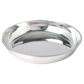 Halwa Plate 5 10x2cm Stainless Steel HP-5