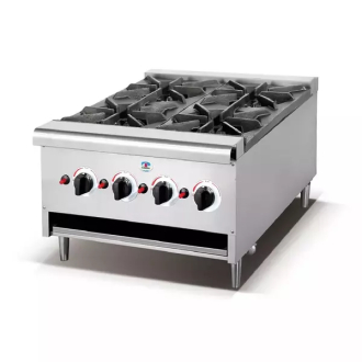 Generic Commercial High Pressure Gas Stove with Stand 4 Burner