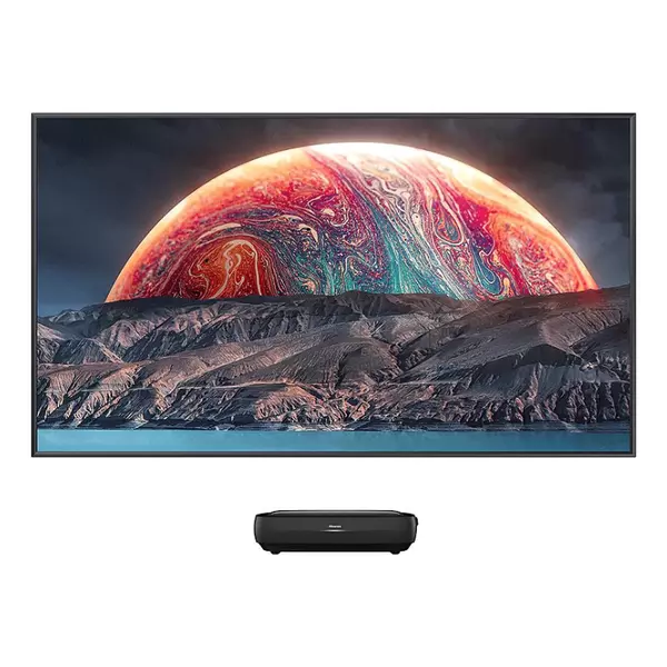 Hisense 100&Quot; Laser Tv Smart Uhd 4K Premium, Trichroma, Wide Color Gamut, Ambient Light Rejection Screen, Smooth Motion, Dolby Atmos, Home Cinema Solution He100L9G