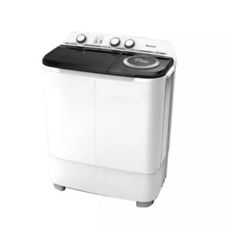Hisense Washing Machine 6kg Manual, Twin Tub, Rust Proof, Plastic Body, Low Noise, White WSXL601