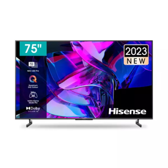 Hisense 75" Smart Mini 4K ULED TV with Dolby Vision IQ, 144Hz Game Mode Pro, Quantum Dot Colour, Dolby Vision IQ, Multi-Channel Surround 2.1, Hands-Free Voice Control 75U7K