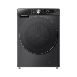 Hisense Washing Machine 12kg, Front Load Auto Dosing, Auto Wash, Steam Wash Titanium WF5S1245BB