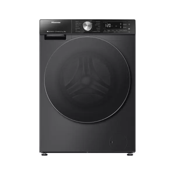 Hisense Washing Machine 12Kg, Front Load Auto Dosing, Auto Wash, Steam Wash Titanium Wf5S1245Bb