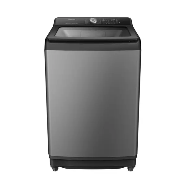Hisense Washing Machine 16Kg, Top Load Automatic Inverter Motor, Rear Control, Tide Wash, Aqua Save Function, Double Water Inlets, Pump With Filter Silver Wt5T1625Db