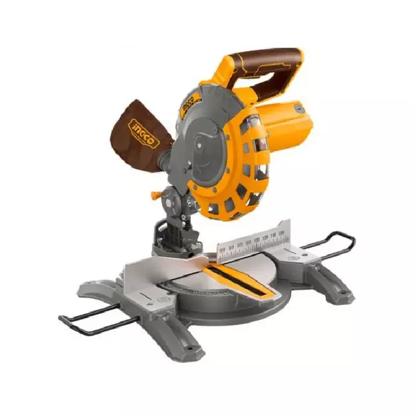 Ingco Mitre Saw 1400W With Carbon Brushes, Extension Bars, Tct Blade &Amp; Dust Bag Bms14007 1 Ingco Mitre Saw 1400W With Carbon Brushes, Extension Bars, Tct Blade &Amp; Dust Bag Bms14007