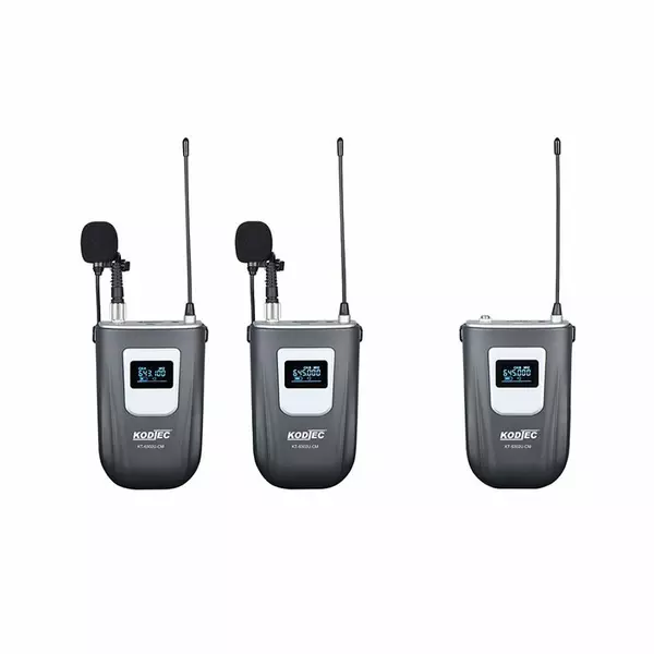 Kodtec Wireless Microphone For Phone And Camera Double Kt-6302U-Cm 1 Kodtec Wireless Microphone For Phone And Camera Double Kt-6302U-Cm