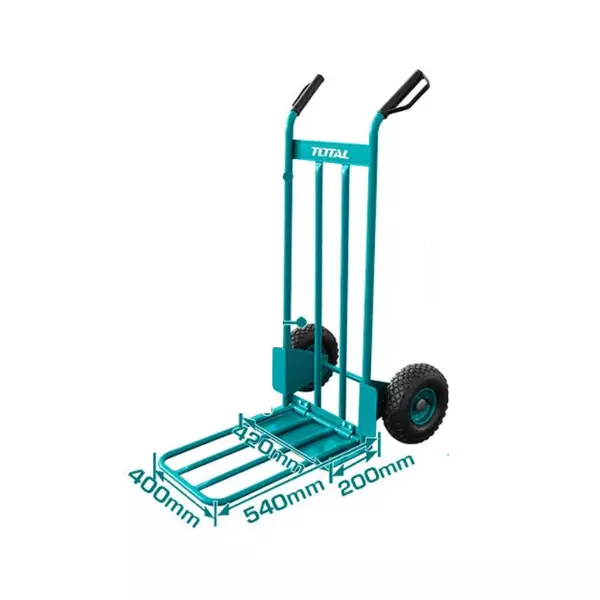 Total Hand Trolley 200Kg With High Grip Plastic Handles, 10&Quot;X3.50-4 2Pr Pneumatic Wheels Ththt20771 1 Total Hand Trolley 200Kg With High Grip Plastic Handles, 10&Quot;X3.50-4 2Pr Pneumatic Wheels Ththt20771