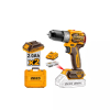 Ingco Compact Brushless Cordless Drill Lithium-ion 20V 60NM, LED Battery Indicator, Work Light CDLI20602
