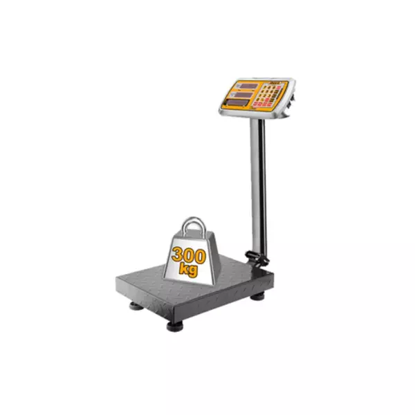Ingco Rechargeable Digital Platform Scale 300Kg With Led Display, 50G Graduation Hesa33003 1 Ingco Rechargeable Digital Platform Scale 300Kg With Led Display, 50G Graduation Hesa33003