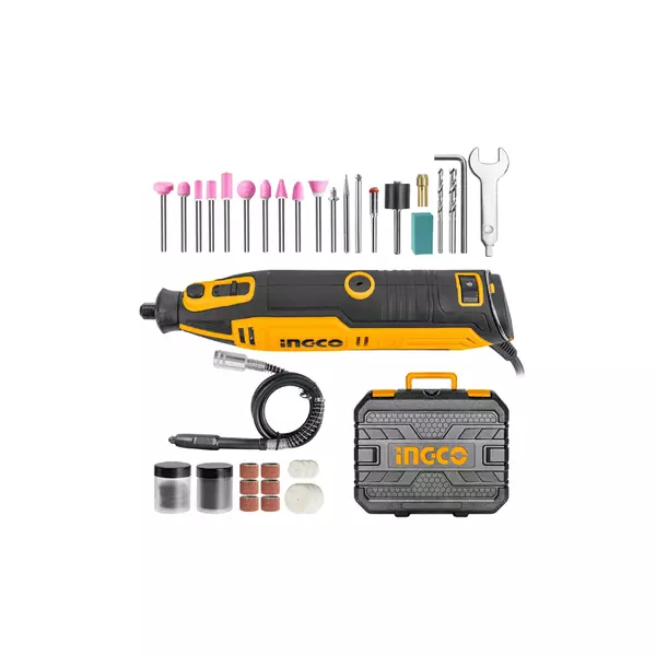 Ingco Mini Grinder 130W With 1Pcs Flexible Shaft &Amp; 109Pcs Accessories Mg13328 1 Ingco Mini Grinder 130W With 1Pcs Flexible Shaft &Amp; 109Pcs Accessories Mg13328