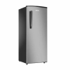 Bruhm Refrigerator 180L Single Door, Top Freezer, Mechanical Temperature Control, Silver BFS-190MD