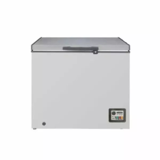 Bruhm Chest Freezer 252L Single Door with LED Light, Super Freezing & Power Indicator Function, Grey BCS-260MR