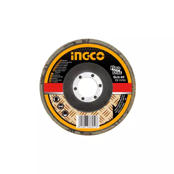 Ingco Flap Disc P40 115X22.2Mm Fd1151 1 Ingco Flap Disc P40 115X22.2Mm Fd1151
