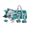 Total Drill Machine, Impact Wrench, Jigsaw, Circular Saw Cordless Li-Ion 4pc Combo TCKLI2010