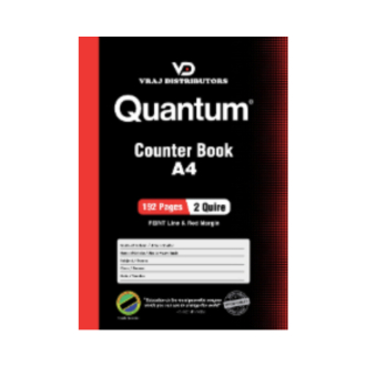 Quantum Counter Book 2 Quire, A4, 192 Pages, (Pack of 48Pcs)
