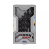 Bosch Brad Point Wood Drill Bit Set (for Soft- and Hardwood, Ø 3-10 mm, Accessories Drill Driver and Drill Stand (Pack of 10Sets) 2607017034
