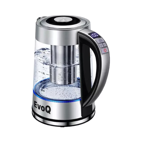 Evoq Kettle 1.8L - Power 220-240V, 50/60Hz, 1500W, Features Automatic/Manual Switch Off, Digital Button Ekt - 18Dg 1 Evoq Kettle 1.8L - Power 220-240V, 50/60Hz, 1500W, Features Automatic/Manual Switch Off, Digital Button Ekt - 18Dg