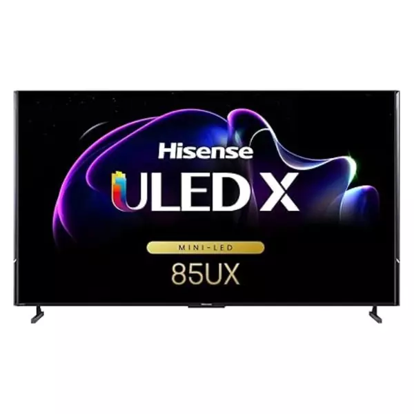 Hisense 85-Inch Class Mini-Led Premium Uled X Qled Series Tv - 4K Google Smart Tv With Alexa Compatibility, 120Hz Refresh Rate, Dolby Vision Atmos, 2500-Nit Hdr10+, Hands-Free Voice Control, 85Ux. 1 Hisense 85-Inch Class Mini-Led Premium Uled X Qled Series Tv - 4K Google Smart Tv With Alexa Compatibility, 120Hz Refresh Rate, Dolby Vision Atmos, 2500-Nit Hdr10+, Hands-Free Voice Control, 85Ux.