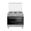 Dolphin Free Standing Cooking Range 90x60, 4 Gas Burners, 2 Electric Burner & Electric Oven, Inox FS09060I-4G2E/E