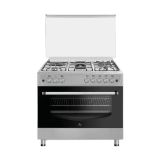 Dolphin Free Standing Cooking Range 90x60, 4 Gas Burners, 2 Electric Burner & Electric Oven, Inox FS09060I-4G2E/E