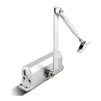 Generic Adjustable Overhead Fire Rated Door Closer - 45-75 kg Capacity, Easy Installation, Durable Aluminum Alloy for Commercial/Domestic Use.