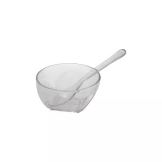 Cello Pudding Bowl with Spoon 95 x 50mm (Pack of 12)