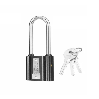Total Iron Padlock Long Shackle 38mm with 3 keys TLK31381L