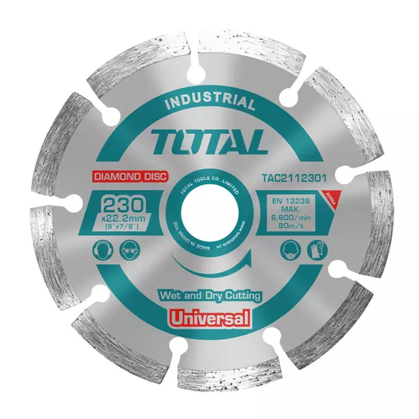 Total Dry Diamond Cutting Disc 9&Quot; Tac2112301 1 Total Dry Diamond Cutting Disc 9&Quot; Tac2112301