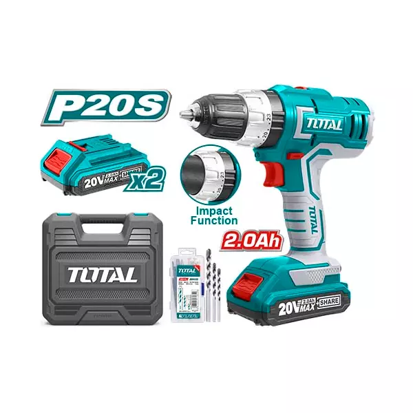 Total Impact Drill Machine Cordless Li-Ion 20V Tidli20031 1 Total Impact Drill Machine Cordless Li-Ion 20V Tidli20031