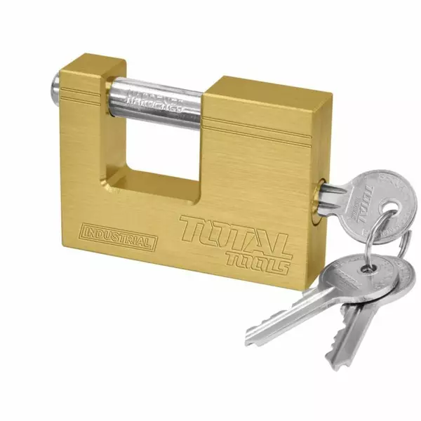 Total Brass Block Padlock 90Mm Heavy Duty Tlk32903 1 Total Brass Block Padlock 90Mm Heavy Duty Tlk32903