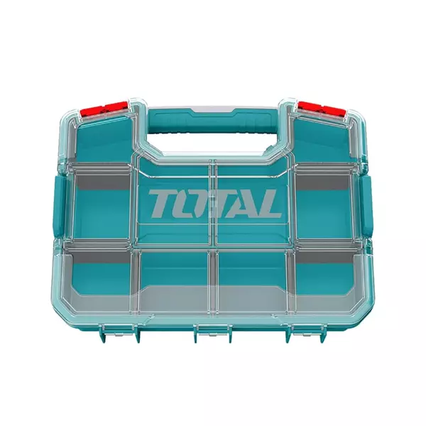Total Empty Tool Box Plastic Organizer 30.5 X 23 X 6.5Cm With Built In Carry Handle And Latch For Easy Transport, Removable Dividers Tpbx1121 1 Total Empty Tool Box Plastic Organizer 30.5 X 23 X 6.5Cm With Built In Carry Handle And Latch For Easy Transport, Removable Dividers Tpbx1121
