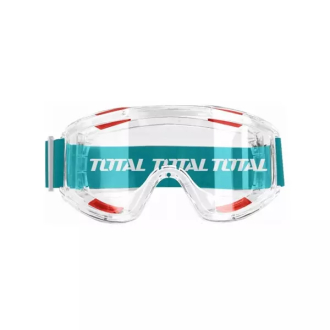 Total Safety Goggles Clear with Unique Air Hole Design, 180° View TSP309