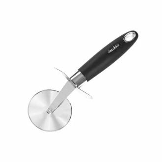 Decakila Pizza Cutter Stainless Steel Blade with Plastic Handle Comfortable Grip Kmtt068b non slip handle perfect slicing for pizza, waffles, pies and cooking dough long lasting durability
