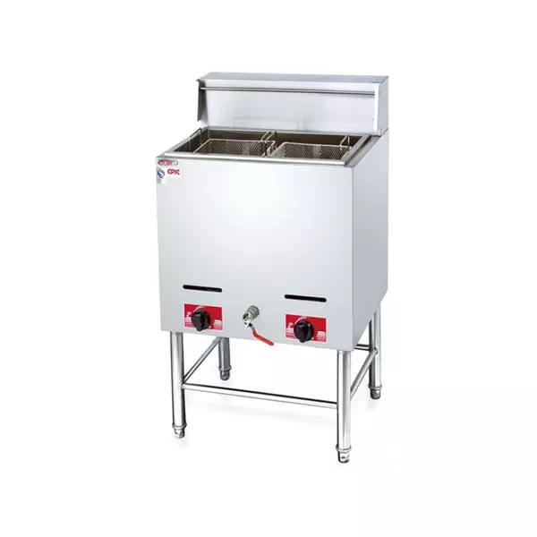 Commercial Gas Deep Fryer 14L 2 Side 2 Basket Hgf-75 1 Commercial Gas Deep Fryer 14L 2 Side 2 Basket Hgf-75